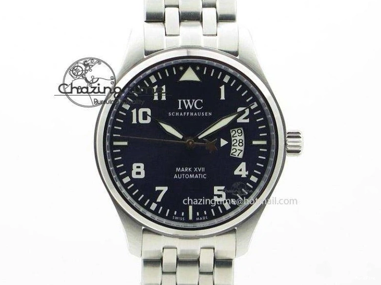 MIROTIME 0124 Affordable Big Pilot IW329703 M+F 1:1 Best Edition Black Dial on Black Nylon Strap MY 7004